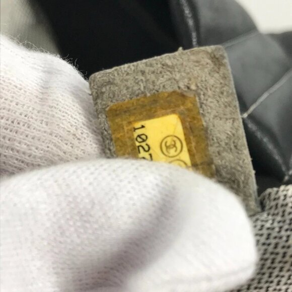 CHANEL CC CC Mark logo stripe Double Chain Shoulder Tote Bag - Picture 6 of 15